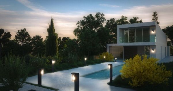 Бра Ledvance Endura Classic Cascade Wall E27 IP44 темно-сірий 