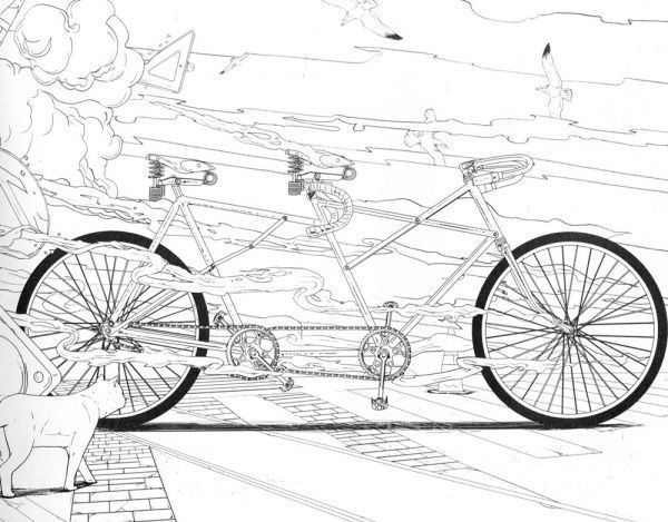 Книга Шен Дз'янг «Велосипедна розмальовка» 978-966-748-342-5