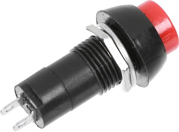 Кнопка питания EMT OFF-(ON) 2pin 1А 250V PBS-11B красный