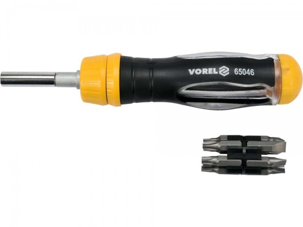 Отвертка со сменными насадками Vorel 13 шт. 65046