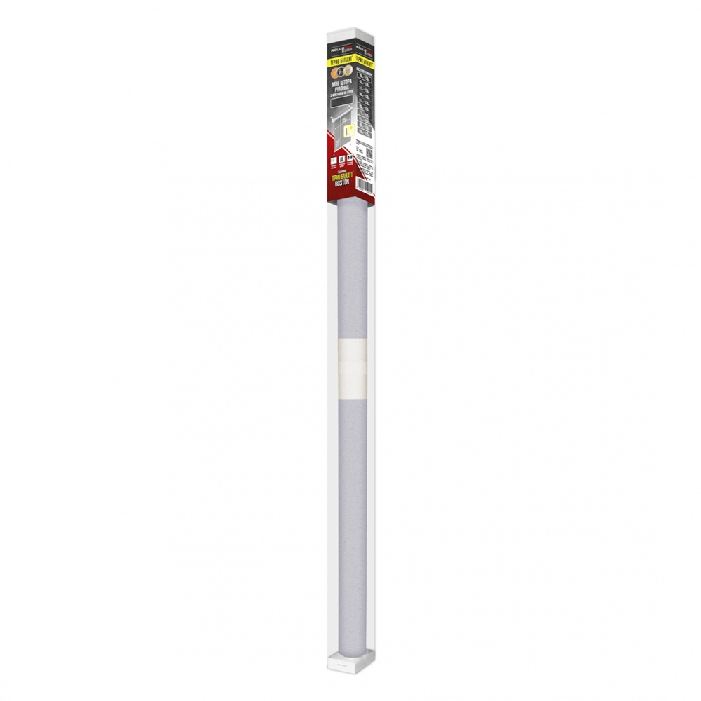 Ролета термо (blackout) Rollotex Boston з фіксацією на струні 51x150 см сіра