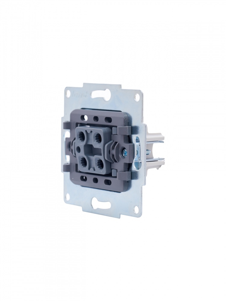 Вимикач одноклавішний Lezard Vesna з підсвіткою білий 742-0288-111