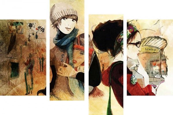 Картина модульна Романтика 571 118x75 см 