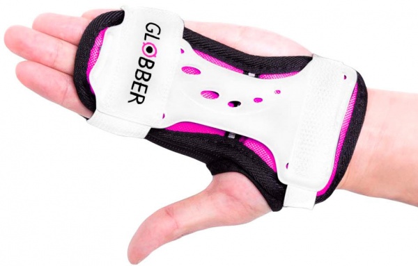 Комплект защиты Globber детский до 25кг черный с розовым