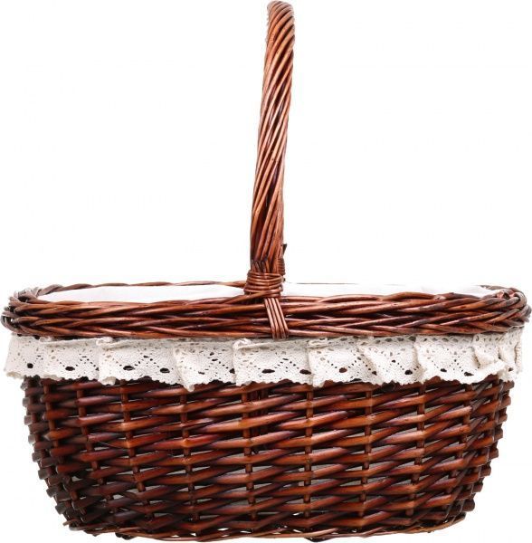 Кошик плетений з текстилем Tony Bridge Basket 43x38x18/42 см ESTR14-7-1 