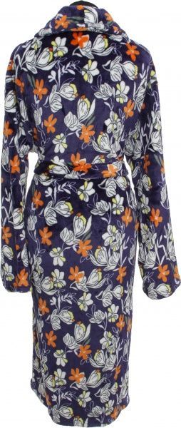 Халат домашний La Nuit Цветы р. XL синий с принтом 