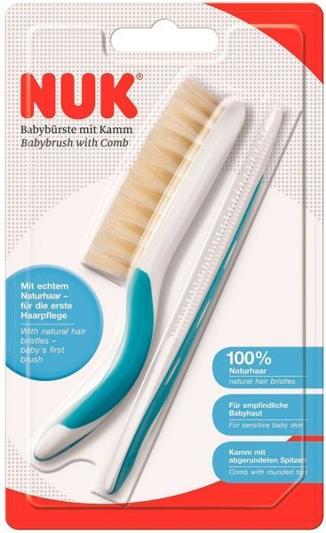 Дитячий набір Nuk щітка і гребінець10256382 синій