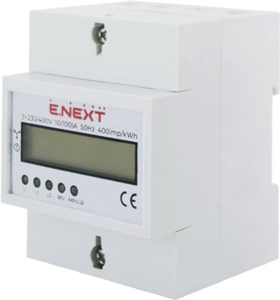 Счетчик ENEXT трехфазный e.control.w05 5 (100) А электронный класс 1.0 (некоммер) i0310032