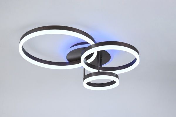 Люстра светодиодная Hopfen Tanzen CF-RGB с пультом ДУ 90 Вт коричневый 