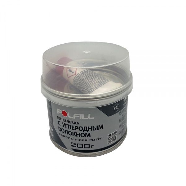 Шпаклевка Polfill с углеродным волокном Carbon 0.2 кг с отвердителем 