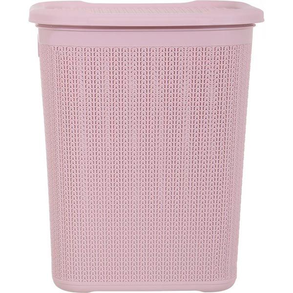 Кошик для білизни Ucsan Plastik рожева пудра
