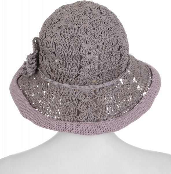 Шляпа one size серо-фиолетовый