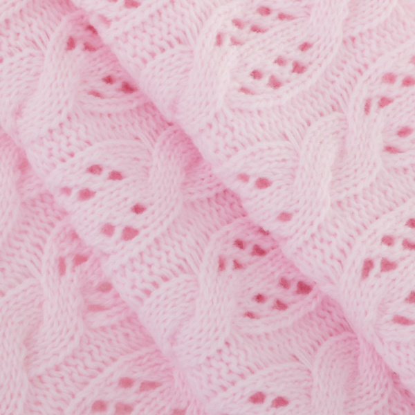 Плед Banian в'язаний 90x100 см рожевий 