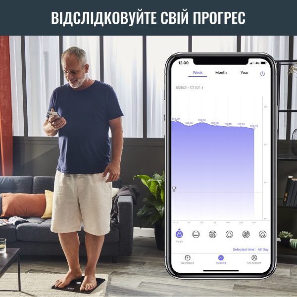 Ваги підлогові Tefal GOODVIBES Smart BM9660S1