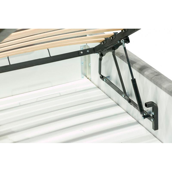 Кровать с подъемным механизмом Embawood Ажур 160x200 см серый