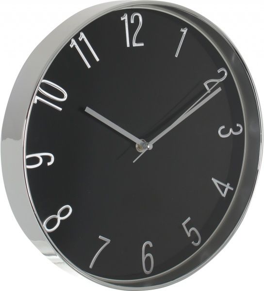 Часы настенные 30.6 см черный
