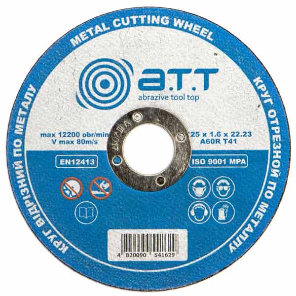 Круг отрезной A.T.T 125x1.6x22.23 мм металл