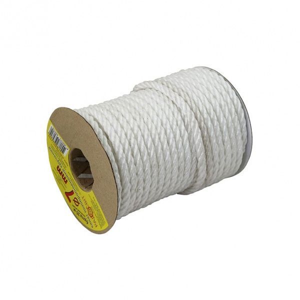 Канат Радосвіт полипропиленовый крученый 7 мм 25 м белый