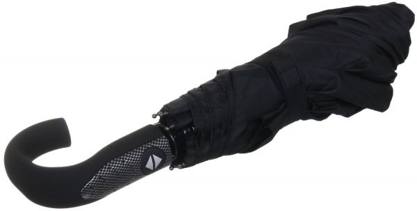 Парасолька Susino чоловіча 3 секційна 56 см 8 спиць ручка гак чорний 