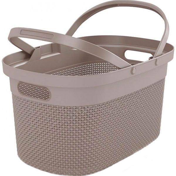 Кошик KIS 247846 Filo з ручками сіро-коричневий 240x300x460 мм