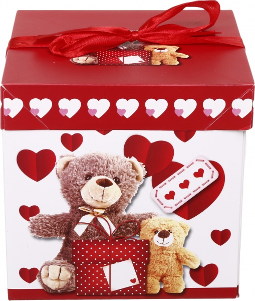 Коробка самосборная сердца EBXS9850 15х15 см