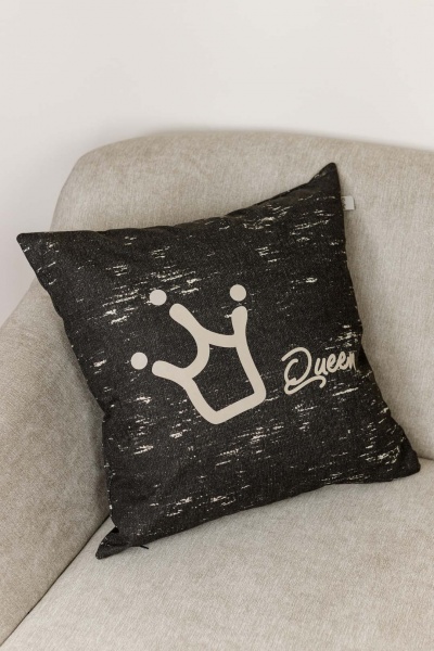 Подушка декоративная Queen Black 45x45 см Прованс 