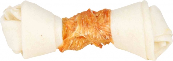 Косточка Trixie для чистки зубов Denta Fun натуральная кожа 15 см 70 г (31323)