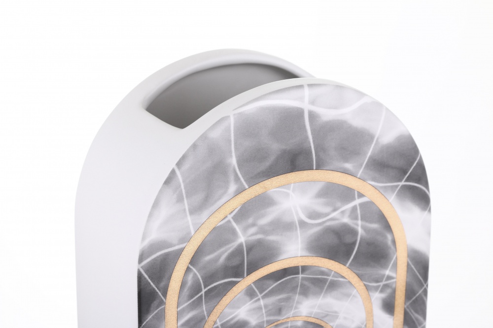 Статуетка Inari Gatsby 35х8х15,5 см сірий із золотим