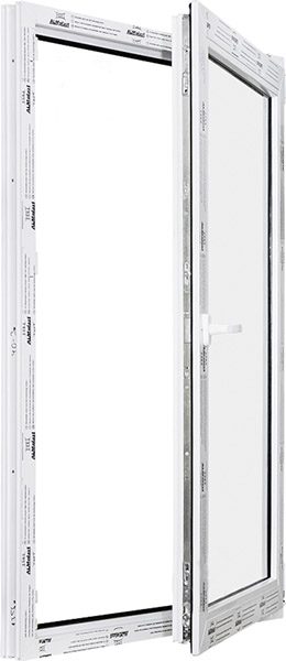 Окно поворотно-откидное ALMplast 60 500x900 мм правое