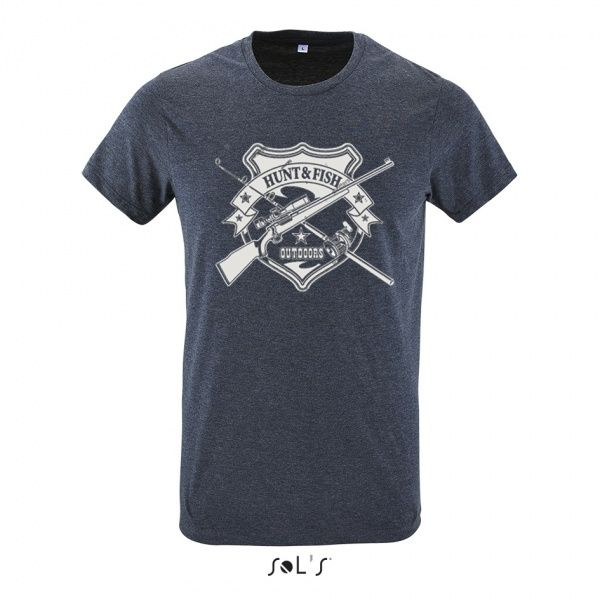 Футболка Sol's р. XL теплый джинсовый 