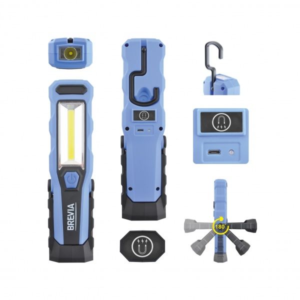 Лампа 11320 лампа інспекційна Brevia голубой