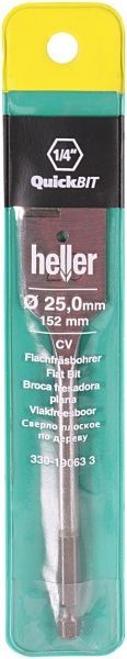 Сверло по дереву перовое Heller 20x152 мм 25 мм 19063