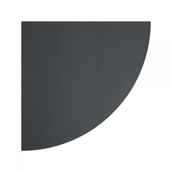 Полиця DC кутова радіусна 300x16x300 мм антрацит 