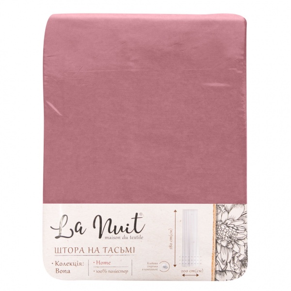 Штора BONA 150х280 сиреневый La Nuit