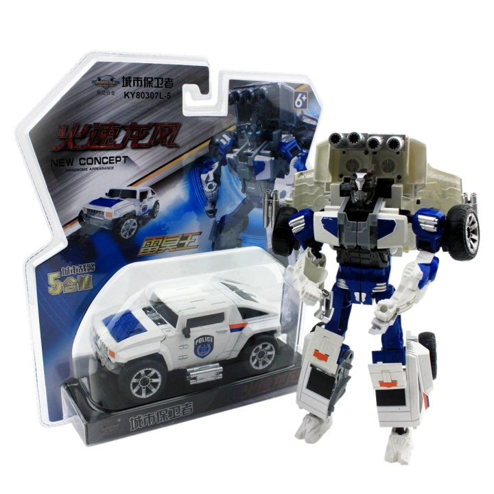 Робот-трансформер Qunxing Toys Полицейский джип KY80307L-5