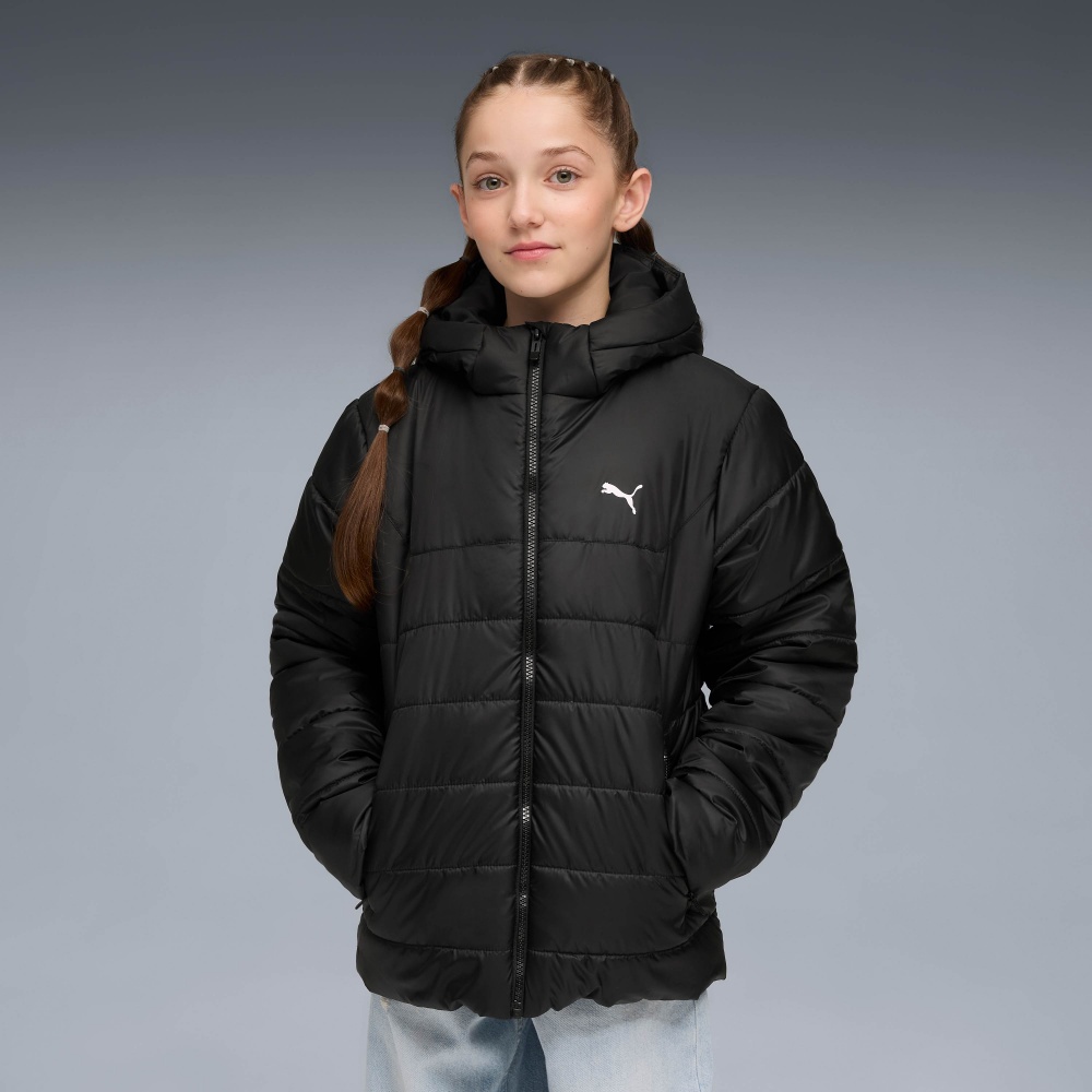 Куртка детская демисезонная Puma ESS HOODED PADDED JACKET 68522601 черная