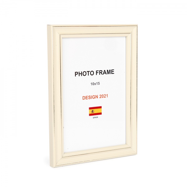 Рамка для фото 1 фото 10x15 см слоновая кость 