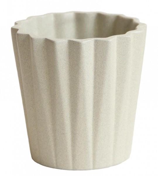 Горщик керамічний №6 крошка фігурний 0,35 л бежевий (074-6-001) 