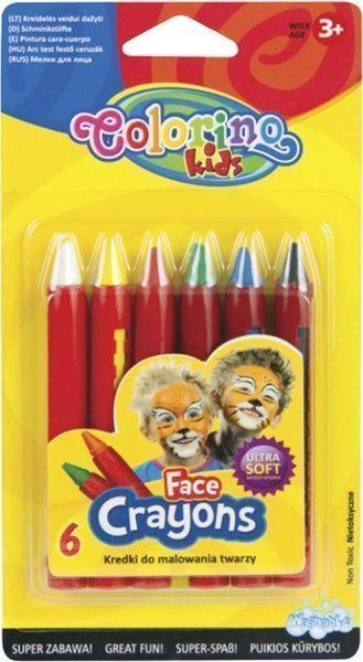 Краски для лица 6 кольорів 32629PTR Colorino