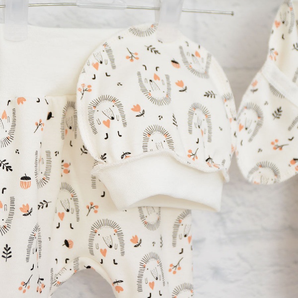 Комплект для новонароджених Blanka Їжаки бежевий р.62 12893 