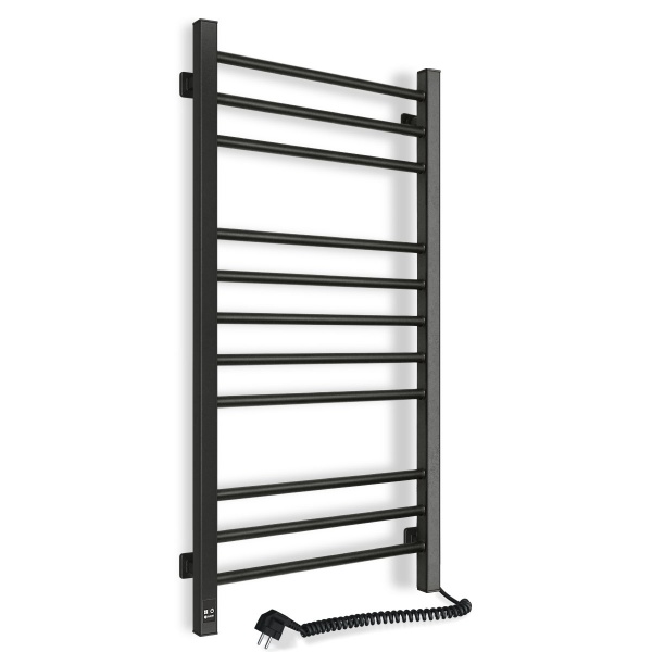 Рушникосушарка електрична NAVIN Класик Квадро 500х1000 Sensor права з таймером чорний муар (12-216053-5010) 