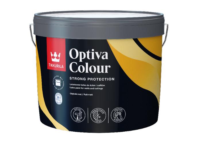 Фарба латексна TIKKURILA Optiva Colour База А мат біла 9л 13кг