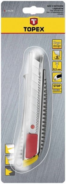 Нож сегментный Topex  17B128