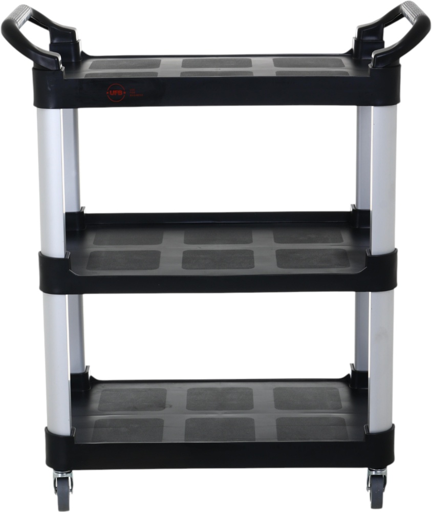 Тележка сервировочная черная UFB 725x410х880 мм пластик
