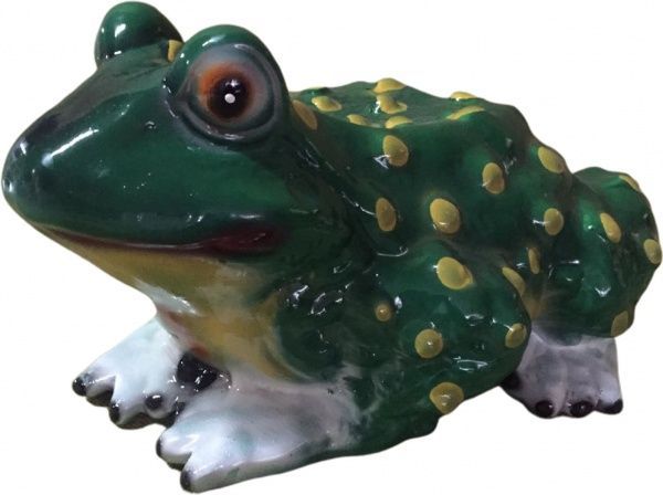 Скульптура садова Жаба М глянець