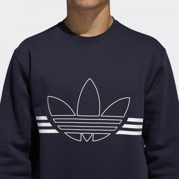 Джемпер Adidas OUTLINE CRW FLC EJ8778 р. L темно-синий