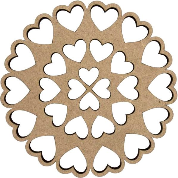 Заготовка подставка под чашки Love 3 2 шт Rosa Talent 