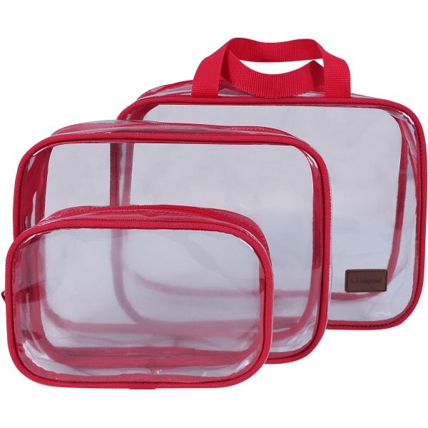 Косметичка Bagland Trio 6 л червоний (0072830) 