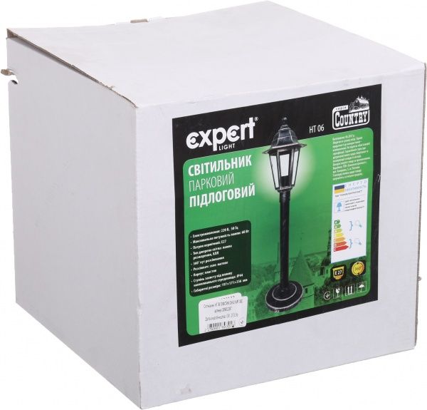 Светильник садовый Техноелектропласт КАНТРИ НТ 06 матовое стекло E27 60 Вт IP44 черный 