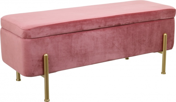 Сундук-пуф Marseille 110х42х42 см роуз голд 
